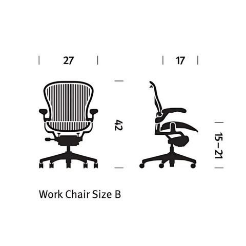 Aeron Remastered Chair (Graphite) by Herman Miller