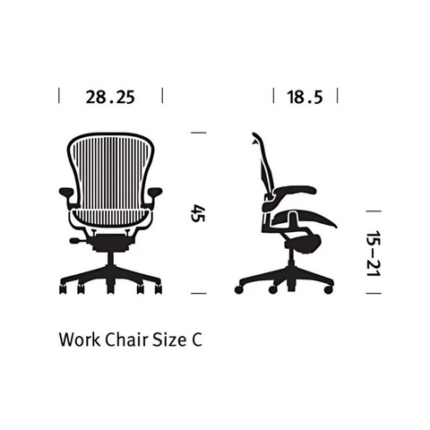 Aeron Remastered Chair (Graphite) by Herman Miller